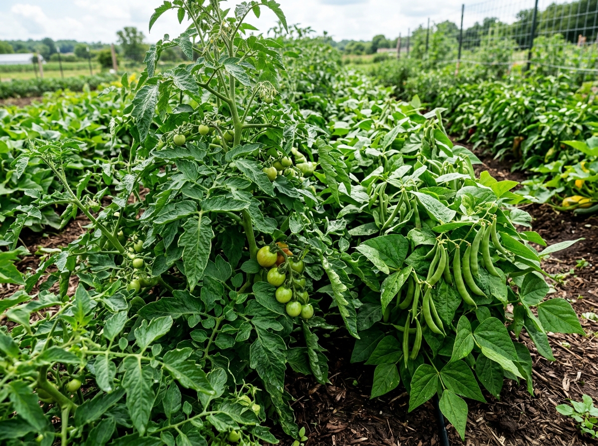 Flourishing vegetables and high yield crops stimulated with plant growth regulators