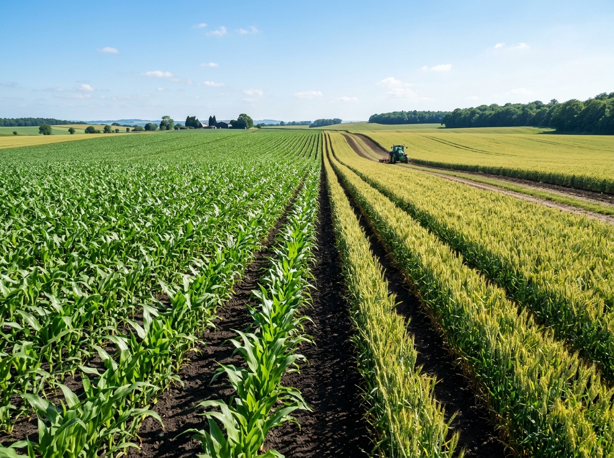 Clean agricultural field rows with optimal weed management